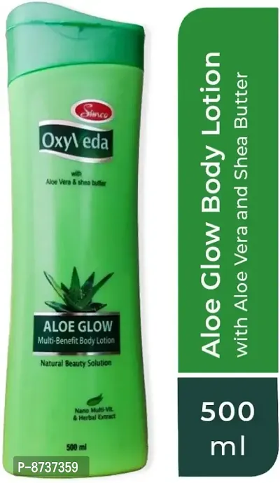 Simco Oxyveda Aloe Glow Multi-Benefit Body Lotion-500ml-thumb0