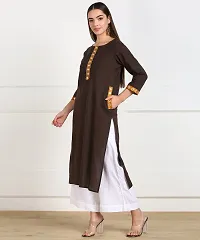 VEDANA Women Pure Cotton Long Length Designer kurties-thumb1