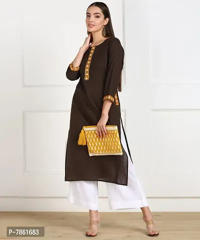 VEDANA Women Pure Cotton Long Length Designer kurties-thumb3