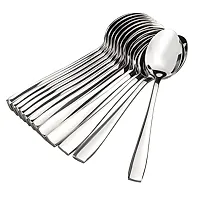 Enhance Your Beverage and Spice Moments with 12 Stainless Steel Spoons - Ideal for Tea, Coffee, Sugar, Condiments, and Spices. Grab Your Set of 12, 16 cm Silver Spoons Today-thumb3