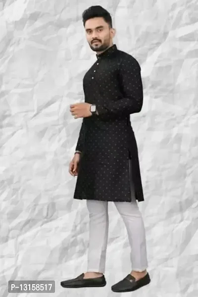 Radhe Ethnic Wear Dots Kurta For Men-thumb0