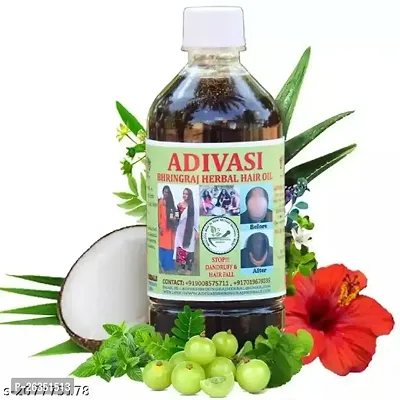 Adivasi Herbal Premium quality hair oil for hair Regrowth 250ML-thumb0