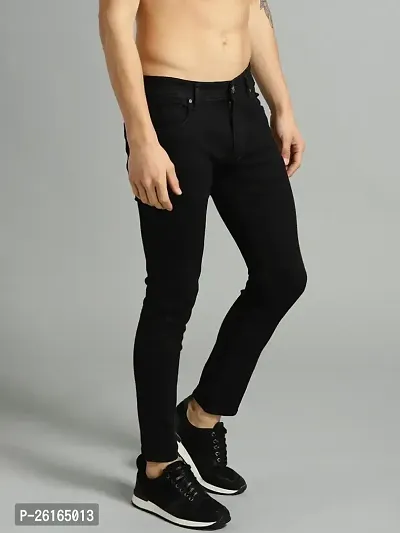 Black Denim jeans For Men-thumb0