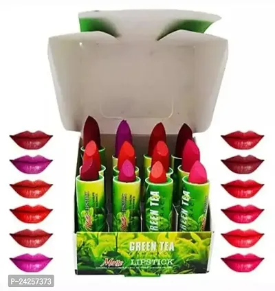 Green Tea Lipstick (Pack Of 6), Matte Finish - Multicolor 67% off-thumb0