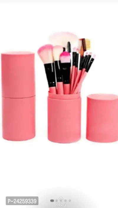 BEAUTY 12Pcs Portable Makeup Brushes Set - All-in-One Kit with Travel Storage Box - Face, Eye, Highlighter, Concealer, Blending, Powder, Eye Makeup Brush-thumb0