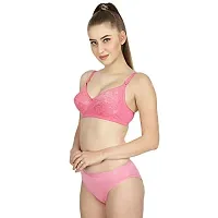 Cloud Dove Women's Cotton Bra and Panty Set | Beautiful Multicolor Combo3 Lingerie Set-thumb3