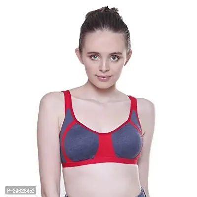 Cloud Dove Women's Cotton  Hosiery Padded Non-Wired Bra (Pack of 3) (COD_Combo_FP3_02_36_Blue  Red_36)-thumb2