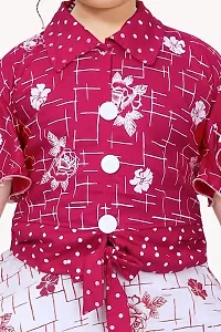 S ALAUDDIN DRESSES Rayon Printed Skirt and Top Set for Girls-thumb3