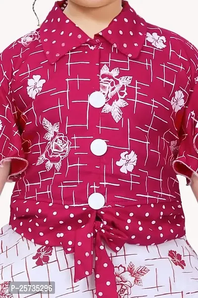 S ALAUDDIN DRESSES Rayon Printed Skirt and Top Set for Girls-thumb4