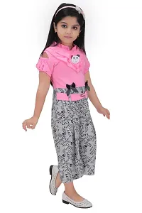 S ALAUDDIN DRESSES Cotton Blend Bear Printed One Piece Jumpsuit For Girls-thumb2