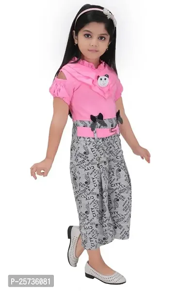 S ALAUDDIN DRESSES Cotton Blend Bear Printed One Piece Jumpsuit For Girls-thumb3