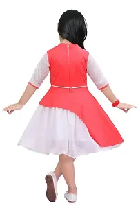 S ALAUDDIN DRESSES Cotton Blend Casual Knee Length Dress for Girls-thumb2