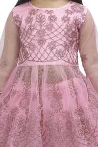 S ALAUDDIN DRESSES Net Casual Midi Dress for Girls-thumb3