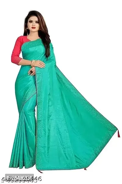 Attractive Silk Saree With Blouse Piece-thumb0