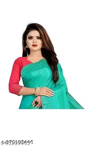 Attractive Silk Saree With Blouse Piece-thumb1