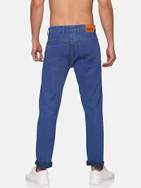 Stylish Blue High-Rise Jeans Cotton Blend Jeans For Men-thumb1