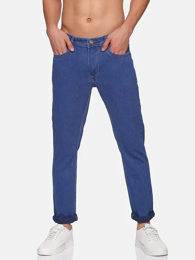 Stylish High-Rise Jeans Blend Jeans For Men