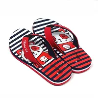 Basics21 Unisex-Child Kids Slippers & Chappals | Soft, Comfortable, Indoor & Outdoor Flip-Flop (RED, numeric_2)-thumb1