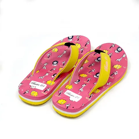 Basics21 Unisex-Child Kids Flip-Flop | Slippers & Chappals Soft, Comfortable, Indoor & Outdoor