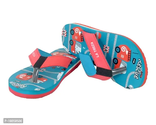 Basics21 Unisex-Child, Kids Flip-Flop 7-12 Years old | Soft, Comfortable, Indoor & Outdoor Slippers & Chappal,Theme Resque, Light Weight