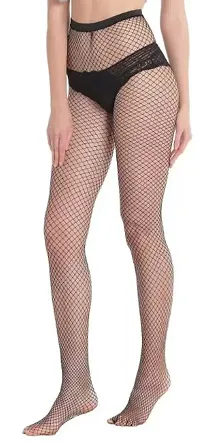 AM7 Women High Waist Fishnet Stocking Mesh Pantyhose ( Hole )