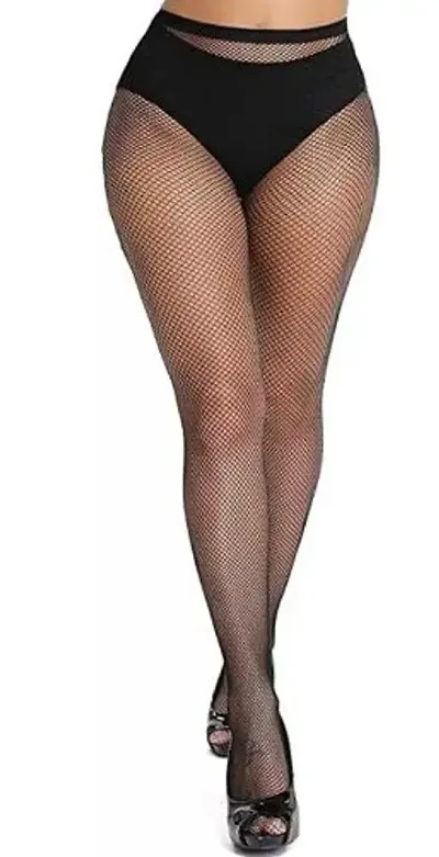 Stylish Net Elasticated Stockings For Women