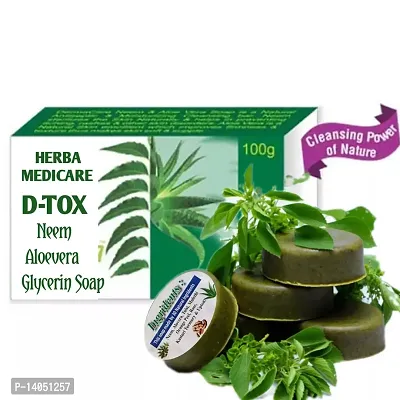 Herba Medicare D-Toc Neem, Glycerin , Aloe vera  Face Soap (pack of 2 pcs)