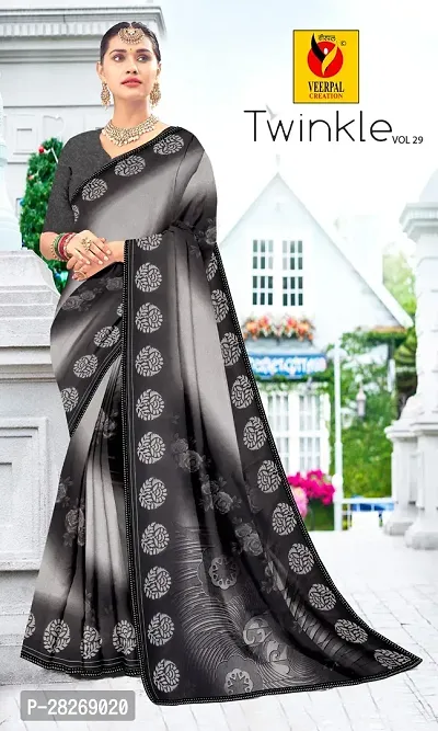 Latest Attractive Georgette Saree with Blouse piece