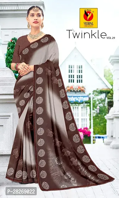 Latest Attractive Georgette Saree with Blouse piece