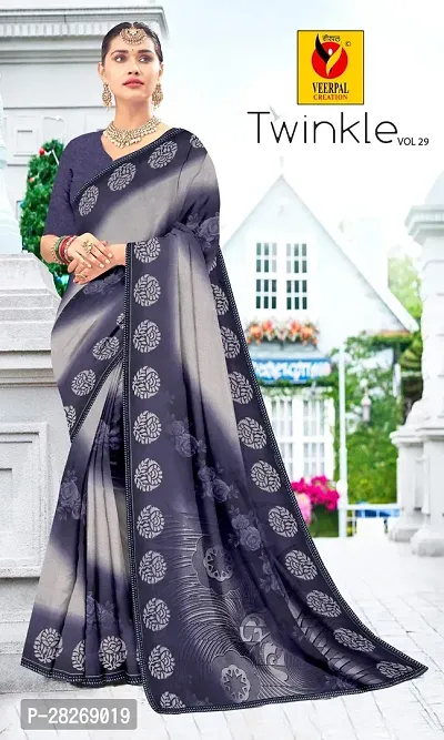 Latest Attractive Georgette Saree with Blouse piece