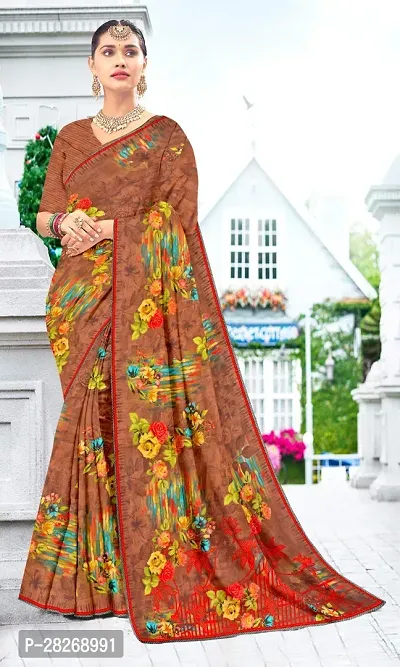 Latest Attractive Georgette Saree with Blouse piece