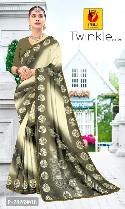 Latest Attractive Georgette Saree with Blouse piece