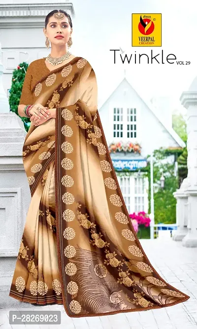 Latest Attractive Georgette Saree with Blouse piece-thumb0