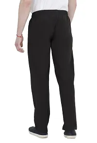 FASTORO Men's NS Lycra Solid Slim Fit Classics Everyday Track Pants/Lower/Trouser for Boy (Color:-Black, Size:-XL)-thumb3