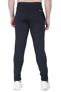 Fastoro Men's Unique Design Comfortable Polyester Solid Logo Print Regular Fit Track Pants/Trouser/Lower for Boy (Color:-Black,Size:-XXL)-thumb4