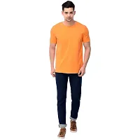 Branded Round Neck Plain T shirts For Men  Women Boys  Girls 100% Pure Cotton Regular Slim Fit T shirts Round Neck Half sleeve for Casual Wear In Summer - Different coloura to choose from-thumb1