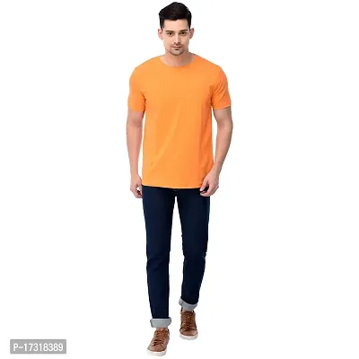 Branded Round Neck Plain T shirts For Men  Women Boys  Girls 100% Pure Cotton Regular Slim Fit T shirts Round Neck Half sleeve for Casual Wear In Summer - Different coloura to choose from-thumb2