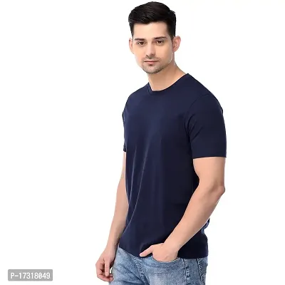 Branded Round Neck Plain T shirts For Men  Women Boys  Girls 100% Pure Cotton Regular Slim Fit T shirts Round Neck Half sleeve for Casual Wear In Summer - Different coloura to choose from-thumb3