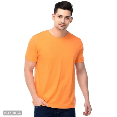 Branded Round Neck Plain T shirts For Men  Women Boys  Girls 100% Pure Cotton Regular Slim Fit T shirts Round Neck Half sleeve for Casual Wear In Summer - Different Colors To Choose From?-thumb0