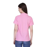 BAZARVILLE Branded Polo T Shirts for Men  Women Boys  Girls 100% Pure Cotton Regular Fit T Shirt Half Sleeves Round Neck for Casual Wear in Summer -Pink - Pack of one-thumb4