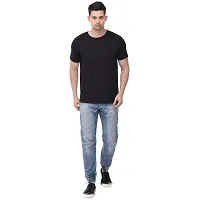 Branded Round Neck Plain T shirts For Men  Women Boys  Girls 100% Pure Cotton Regular Slim Fit T shirts Round Neck Half sleeve for Casual Wear In Summer - Different coloura to choose from-thumb1