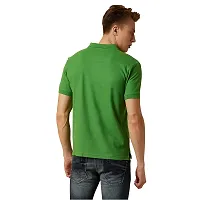 BAZARVILLE Branded Men's Cotton Regular Fit Collar T Shirts (BV-C-Polo-GRN -S, Green, 36)-thumb3