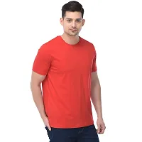 BAZARVILLE Men's Regular Fit Plain Cotton T-Shirt Mens Round Neck Tshirt || Solid Basic t Shirt Men Cotton Half Sleeve-thumb3