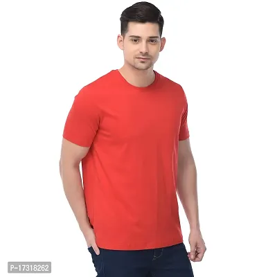 BAZARVILLE Men's Regular Fit Plain Cotton T-Shirt Mens Round Neck Tshirt || Solid Basic t Shirt Men Cotton Half Sleeve-thumb4