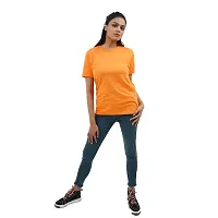 BAZARVILLE Branded Round Neck Plain T Shirts for Men  Women Boys  Girls 100% Pure Cotton Regular Slim Fit T Shirts Round Neck Half Sleeve for Casual Wear in Summer to Choose from-thumb1
