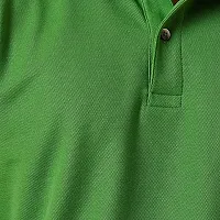 BAZARVILLE Branded Men's Cotton Regular Fit Collar T Shirts (BV-C-Polo-GRN -S, Green, 36)-thumb4