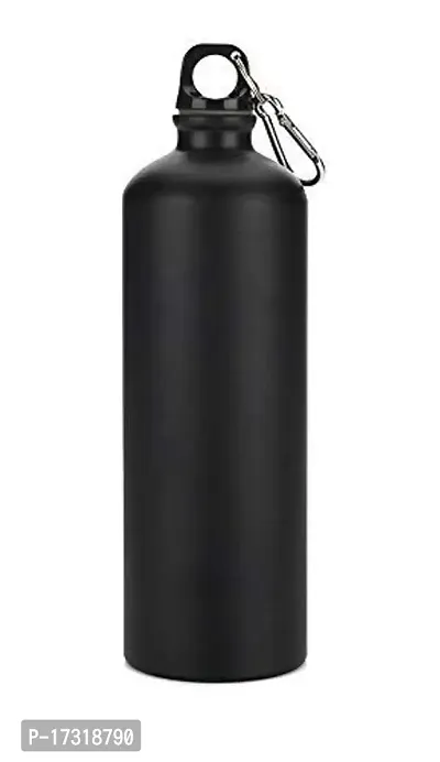 Sipper Aluminum Bottle Vacuum Insulated Flask Water Bottle - 750 ML Sipper Water Bottle for Kids Men Women to Carry Your Own Beverages - Pack of One - Black Matte