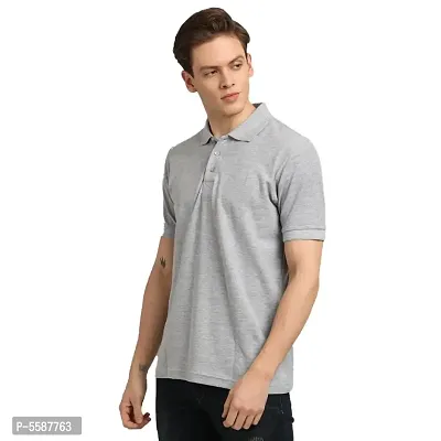 Men's Solid Regular Fit Polo T shirts