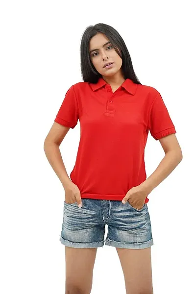Solid Multicolored Polo T-Shirt