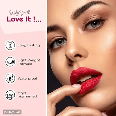 Shryoan  Matte Non Sticky Lip Gloss  for Women's  Girl's-thumb2